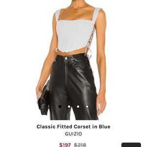 Danielle Guizio Blue Corset